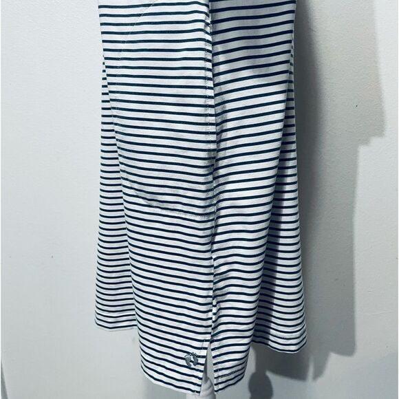 Hang Ten Dress Costal Beach White And Blue Stripes Midi Women’s M - Picture 4 of 6